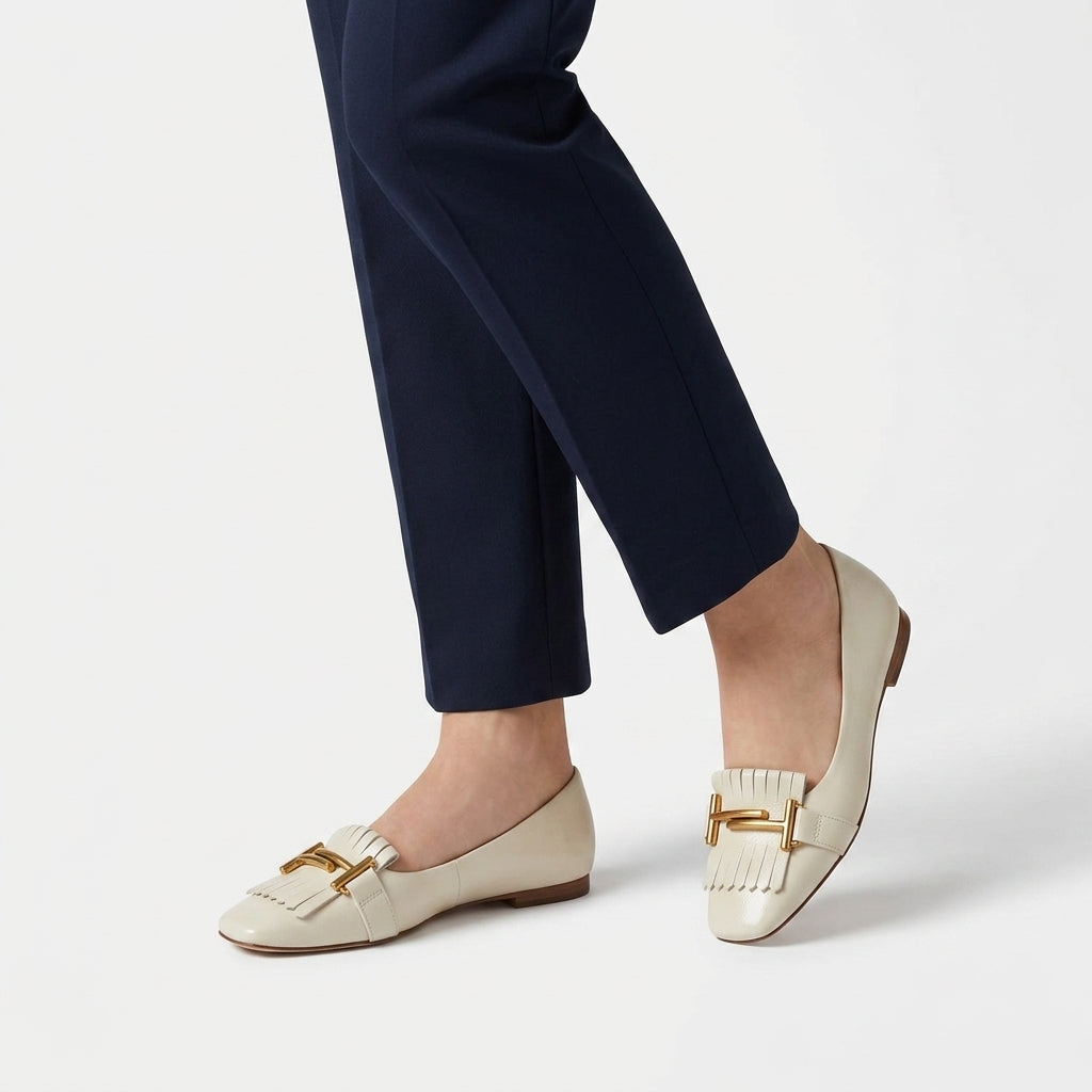 Maëlisse - Mocasín Mujer de Charol Flecos Estilo Parisino