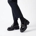 Seedo - Mocasín Plataforma Mujer de Piel de Charol