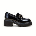 Seedo - Mocasín Plataforma Mujer de Piel de Charol