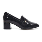Mesmev - Mocasín de Tacón Ancho Mujer