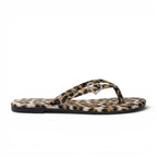Léontine - Sandalia Plana Mujer Estampado de Leopardo Chic