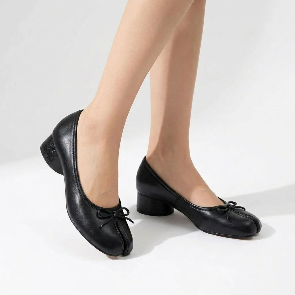 Althéa - Mocasín De Tacón Mujer Lazo Elegante
