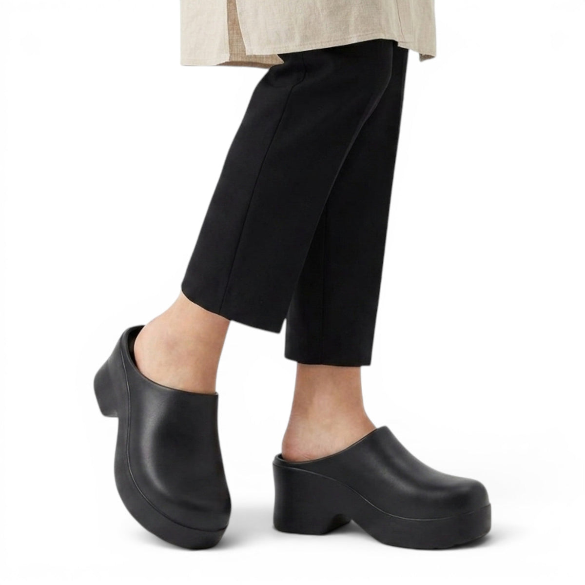 Velmora - Zueco Mujer Plataforma Minimalista de Tendencia