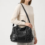 QARYA - Bolso para Clases de Piel Multibolsillos - OSMARA Fashion - vista 6