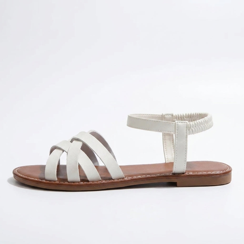 Pati - Sandalia Plana para Mujer de Piel