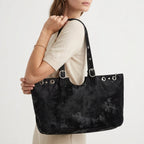Raven – Bolso Tote de Mujer en Ante Efecto Envejecido