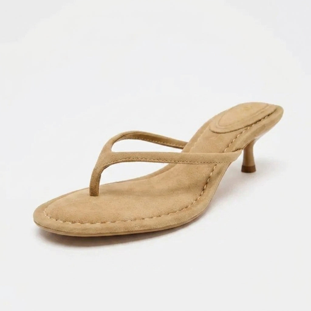 Nysa - Sandalia Mujer de Tacón Bajo de Dedo Elegante