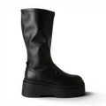 Dan - Botas de Montar Altas Mujer Negras Confortable Y Look de Tendencia