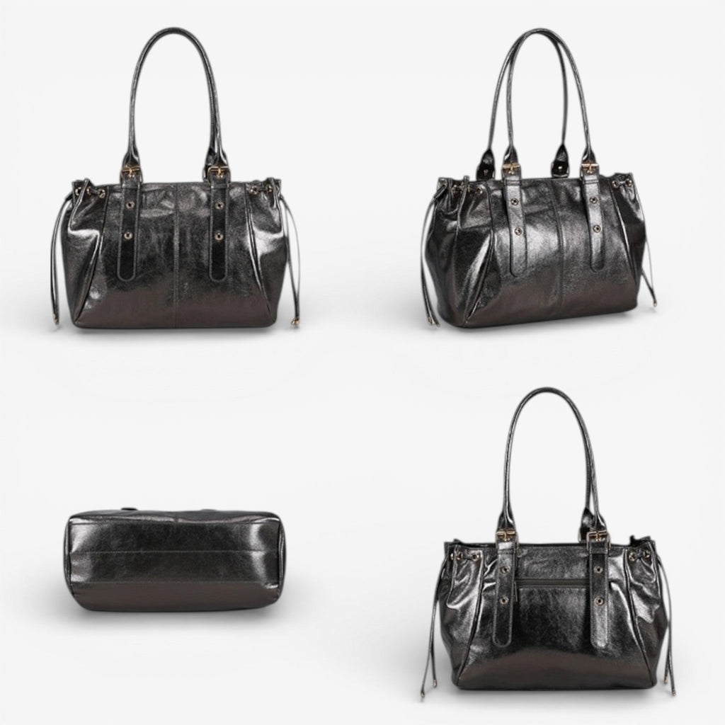 SANTRY - Bolso Brillante de Gran Formato