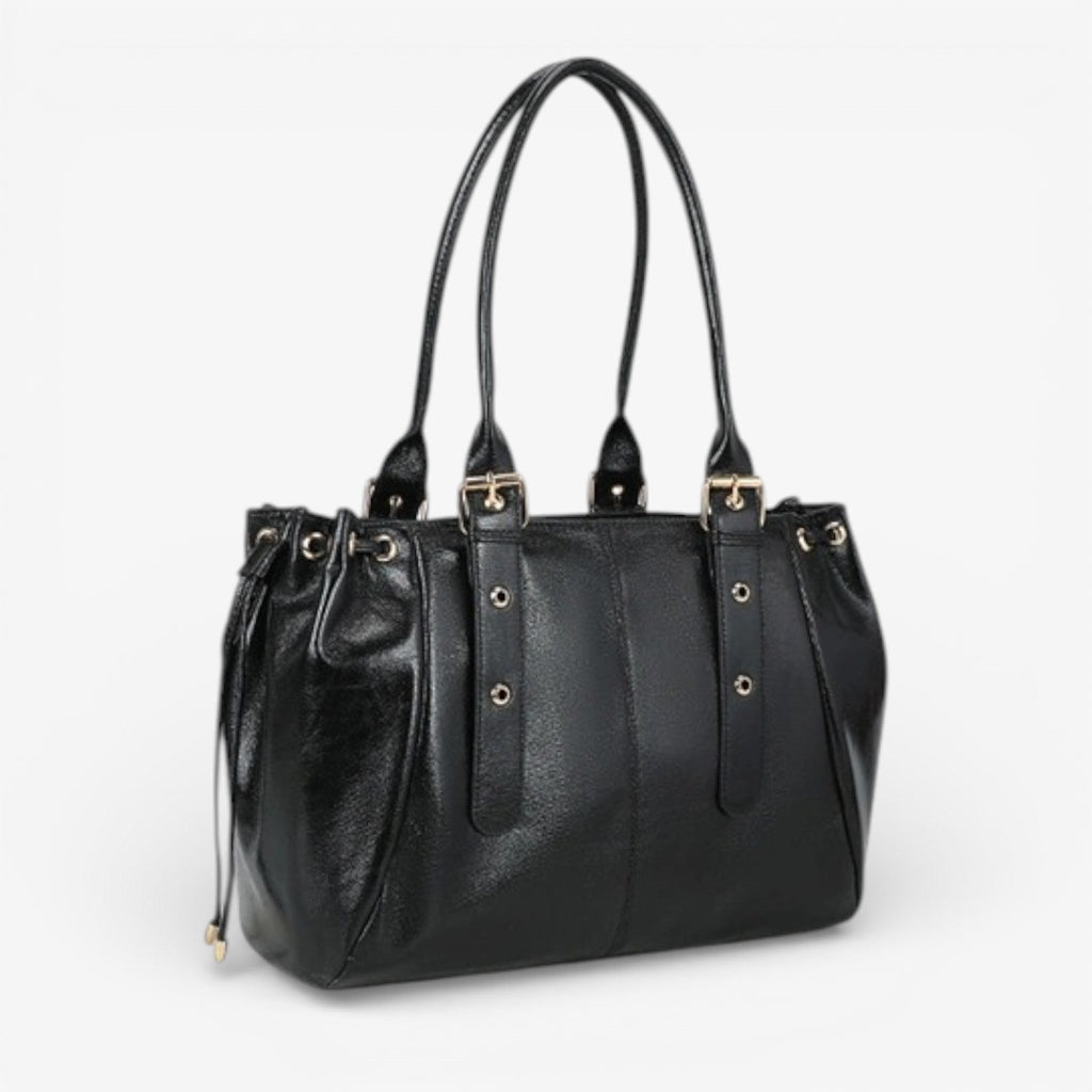 SANTRY - Bolso Brillante de Gran Formato