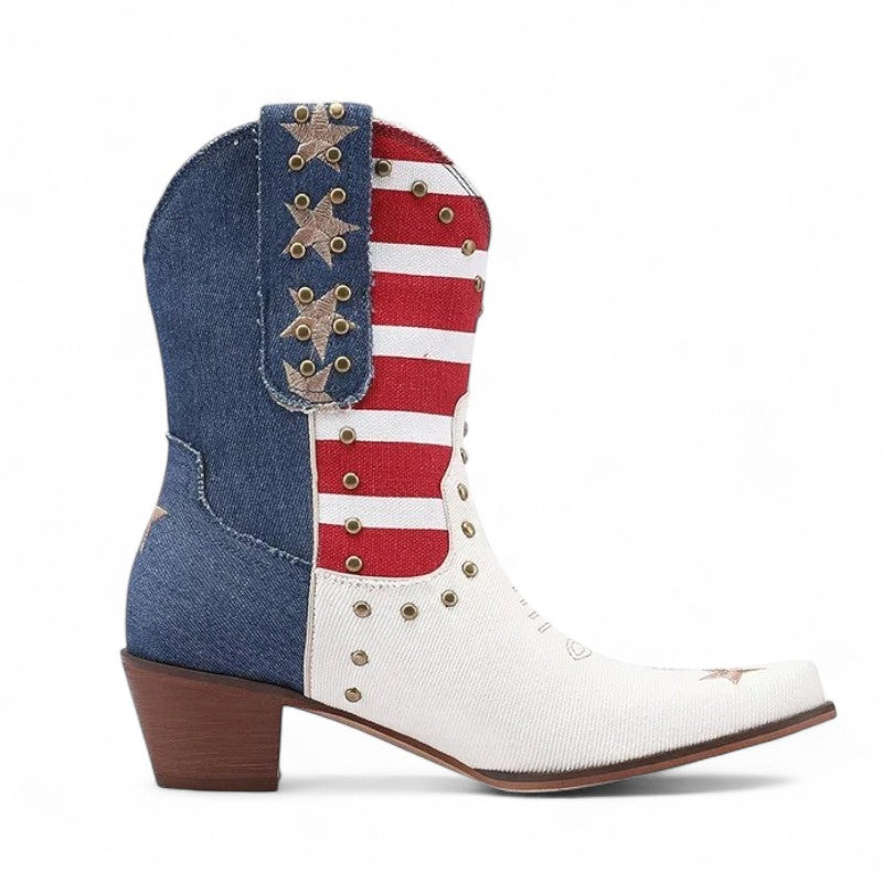 Yanet - Bota Campera Baja Estilo Western USA