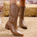 Olaya - Bota Campera Corta Estilo Cowboy
