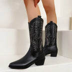 Olaya - Bota Campera Corta Estilo Cowboy