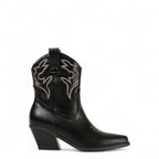 Lysa - Bota Campera Baja Mujer de Tacón Estilo Cowboy