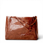 DALIA - Bolso Bandolera de Piel de Tendencia Café