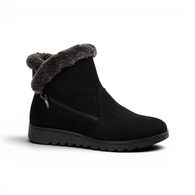 Tanya - Botas Bajas Forradas Planas con Cremallera