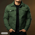 Chaqueta de denim para hombre - estilo clásico y robusto