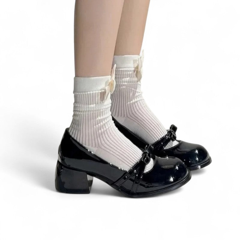 Joy - Mocasín de Tacón de Piel de charol