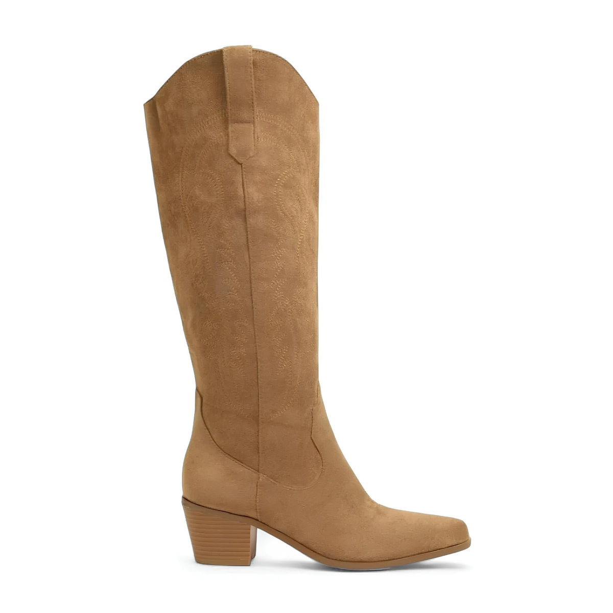 Suevy - Bota Campera de Ante de Tacón para Mujer