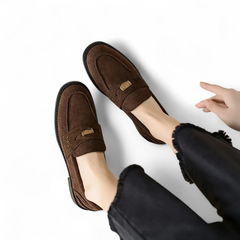Millie - Mocasín Vintage de Ante