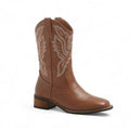 Taysha - Bota Campera Baja Media Caña Marrón