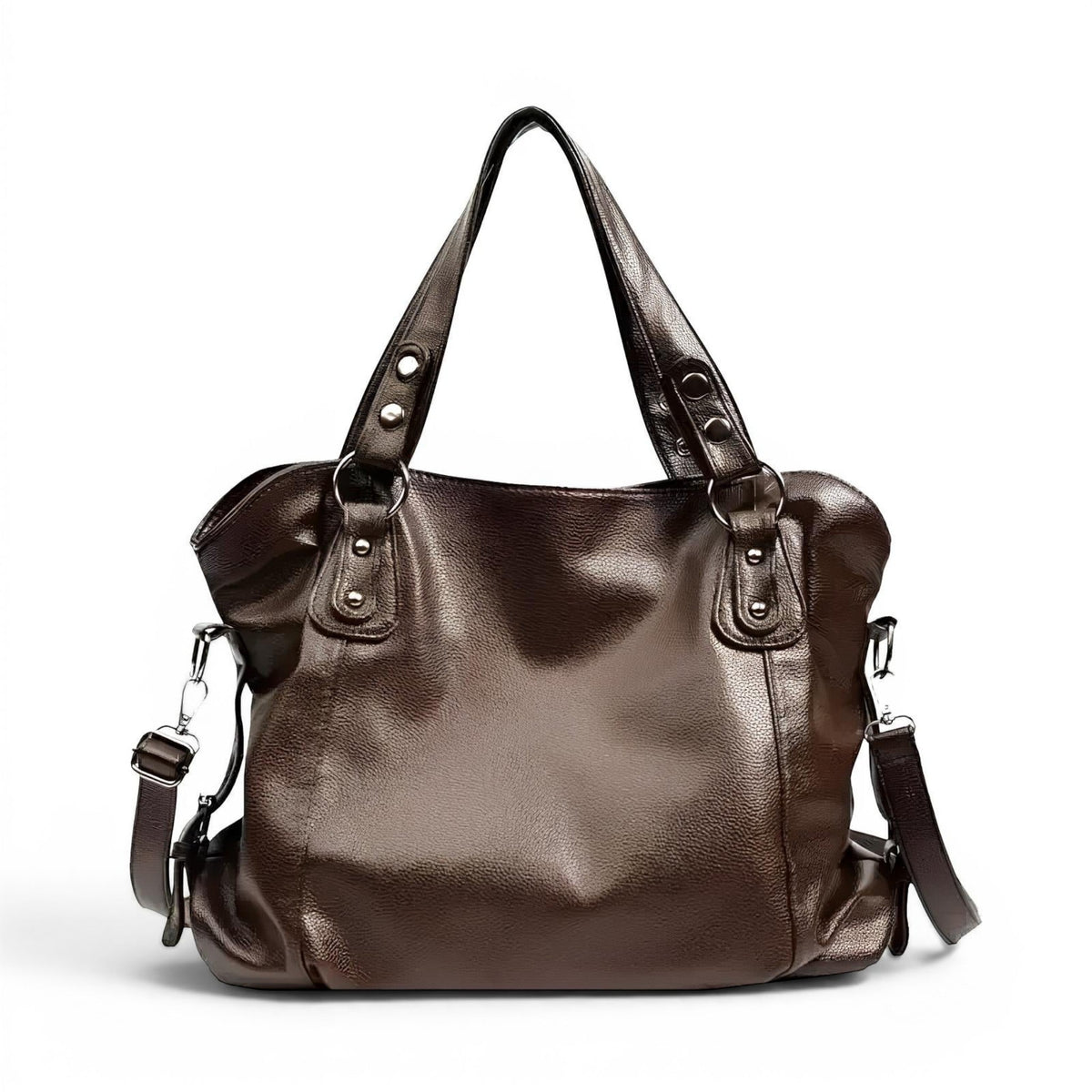 HÉRA - Bolso Grande de Cuero Suave Negro