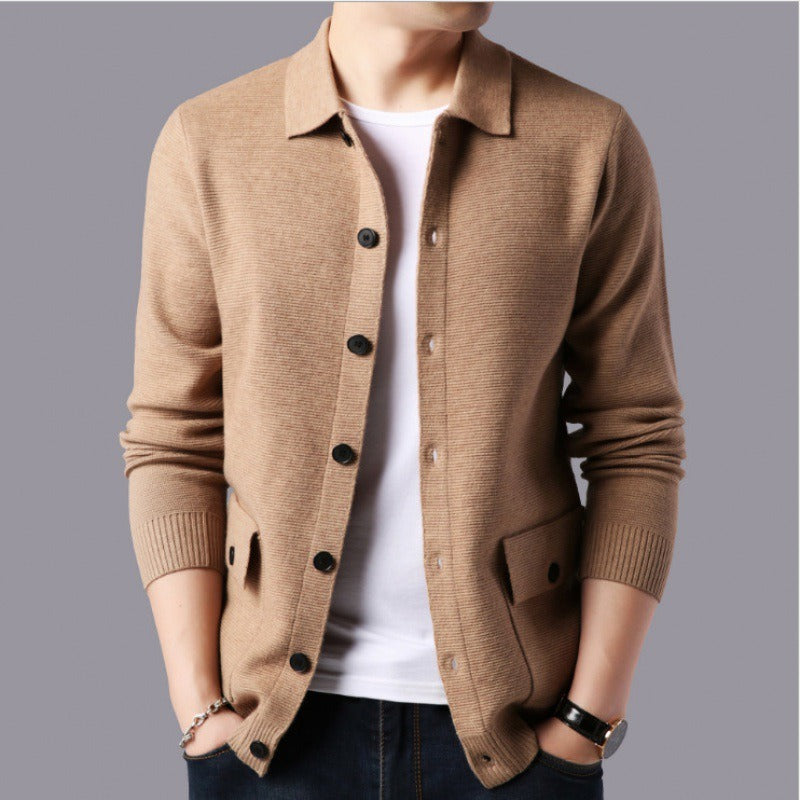 Cárdigan para hombres - Lujo y exterior
