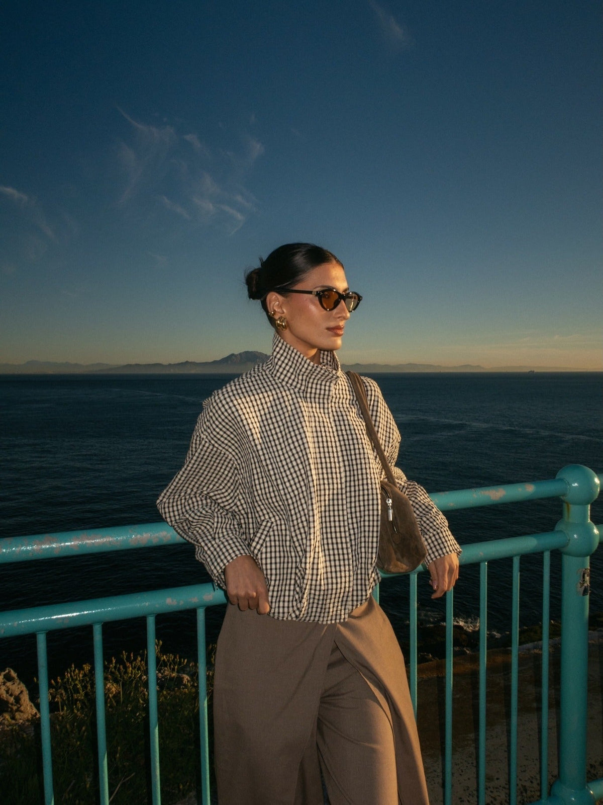 Blazer Rebecca a cuadros vintage