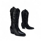 Leyla -Bota Campera Media Caña de Lentejuelas