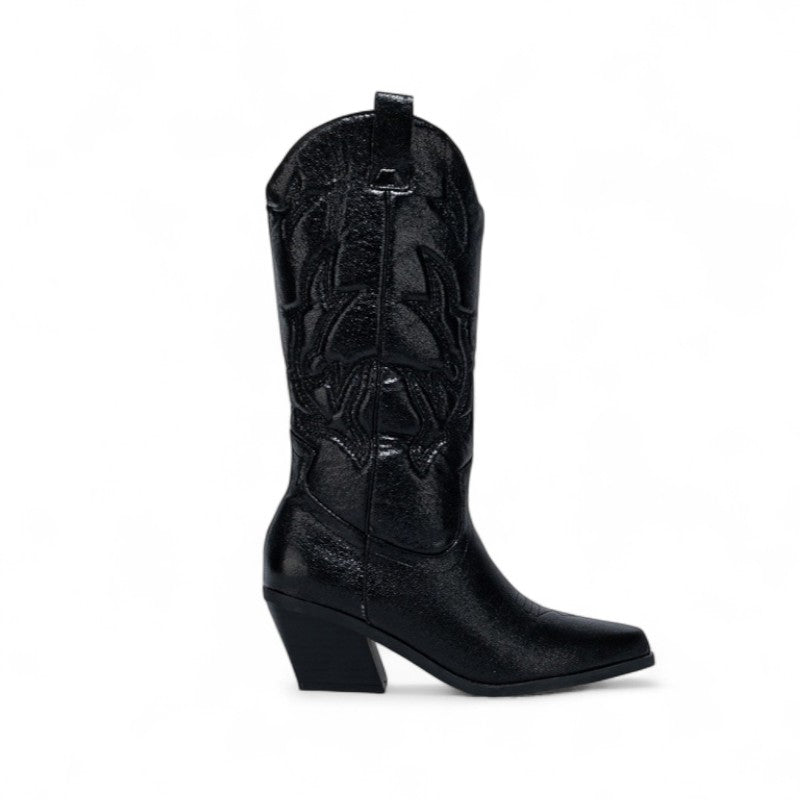 Leyla -Bota Campera Media Caña de Lentejuelas