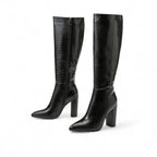 Mette - Bota Alta de Tacón de piel de Charol
