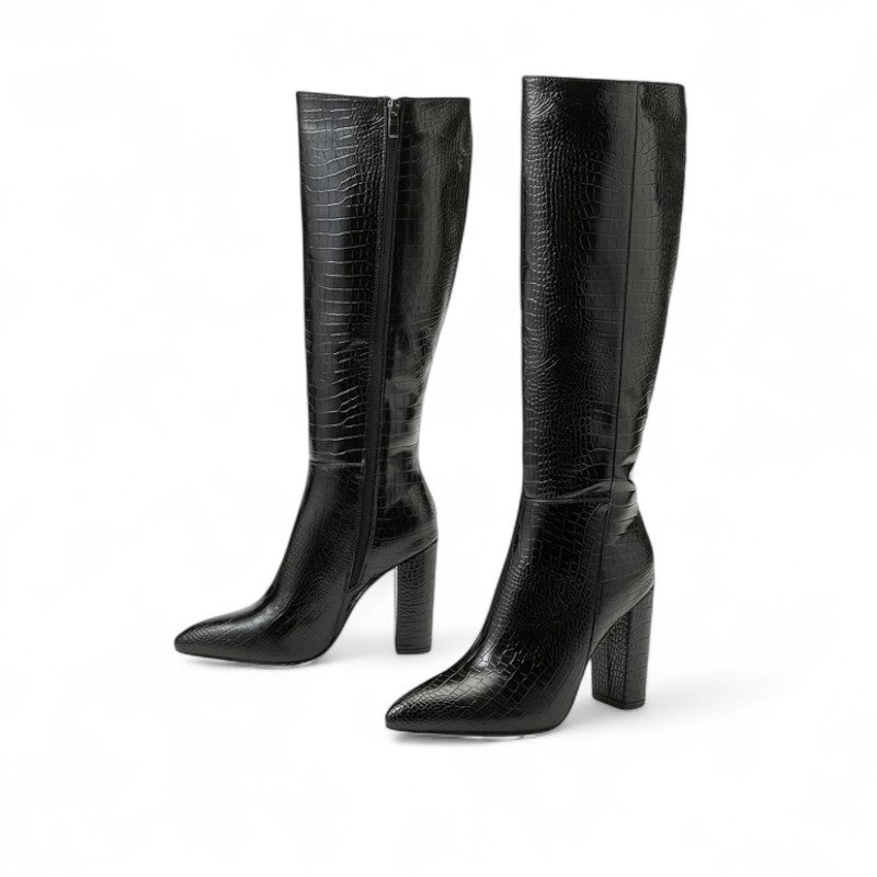 Mette - Bota Alta de Tacón de piel de Charol