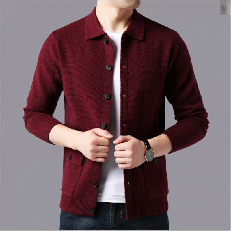 Cárdigan para hombres - Lujo y exterior