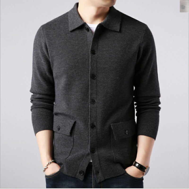 Cárdigan para hombres - Lujo y exterior