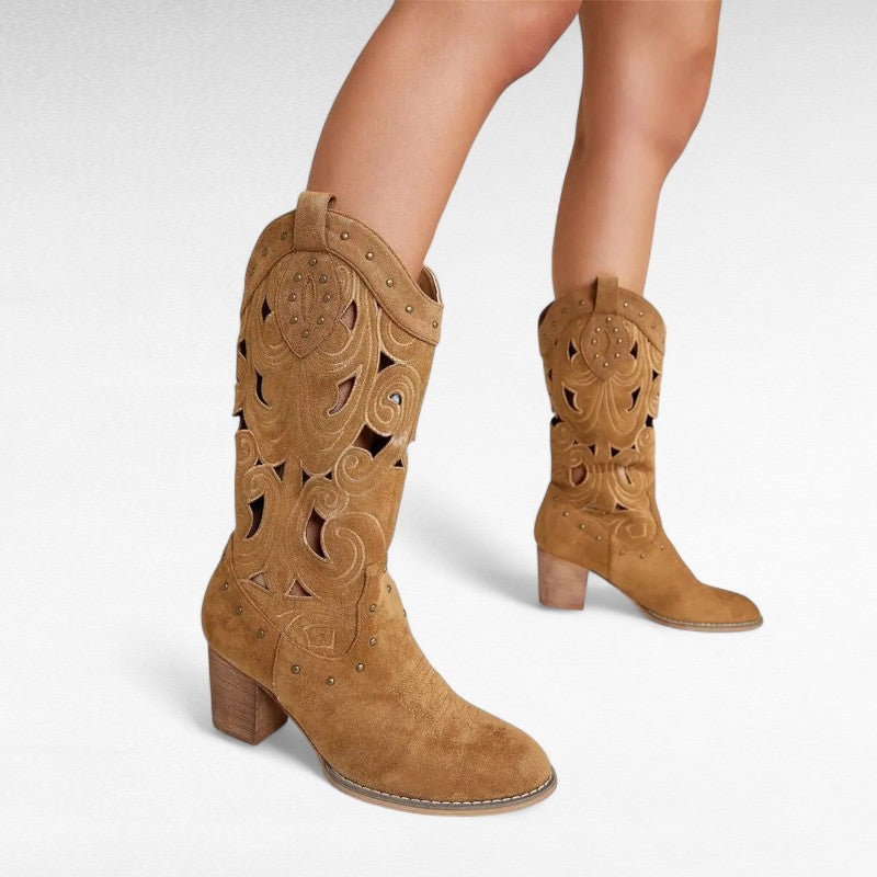 Dana - Bota Campera Media Caña Mujer Diseño Chic