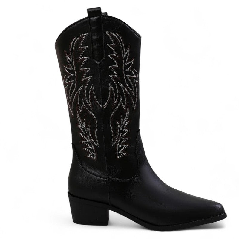 Olaya - Bota Campera Corta Estilo Cowboy