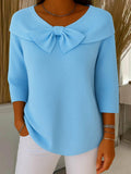 Tivella | Jersey con Lazo y Cuello Redondo