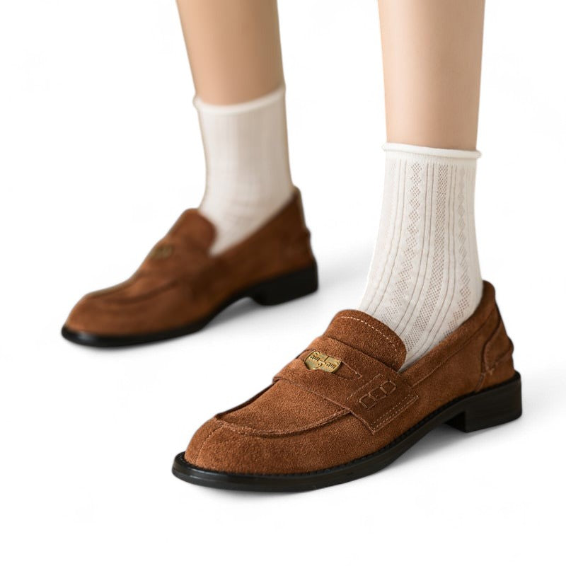 Millie - Mocasín Vintage de Ante