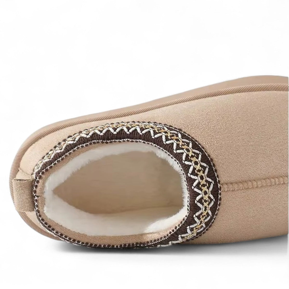 Douv - Botas Zapatillas Forradas Cálida de Ante