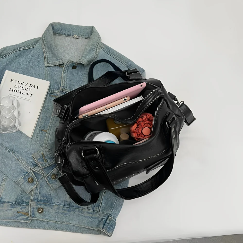 CHLOE - Bolso Bandolera de Piel de Gran Capacidad