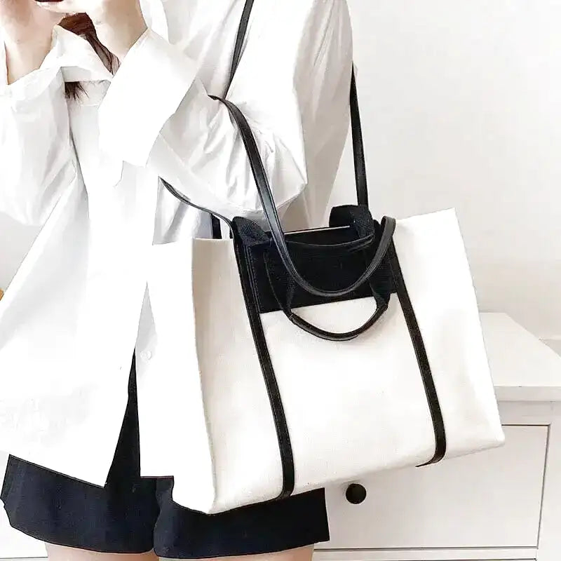 ISABELLE - Sac cabas bandoulière en toile