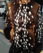 Julia chaqueta Bambi de piel sintética con cuello alto