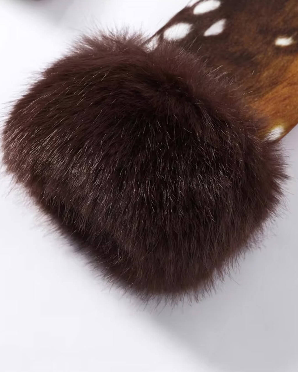 Julia chaqueta Bambi de piel sintética con cuello alto