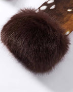 Julia chaqueta Bambi de piel sintética con cuello alto