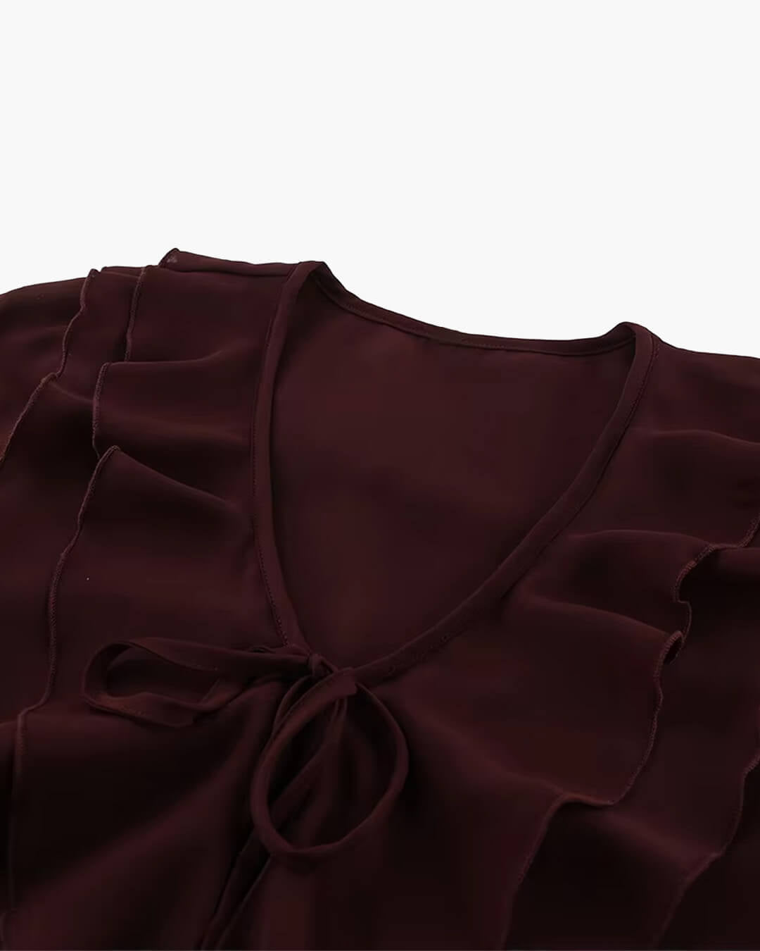 Linda Blusa con Lazo y Volantes