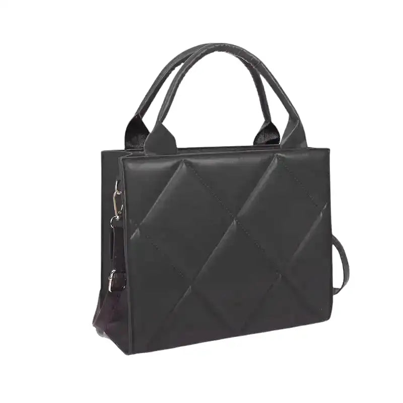 LISE - Bolso Acolchado Bandolera de Piel Lisa