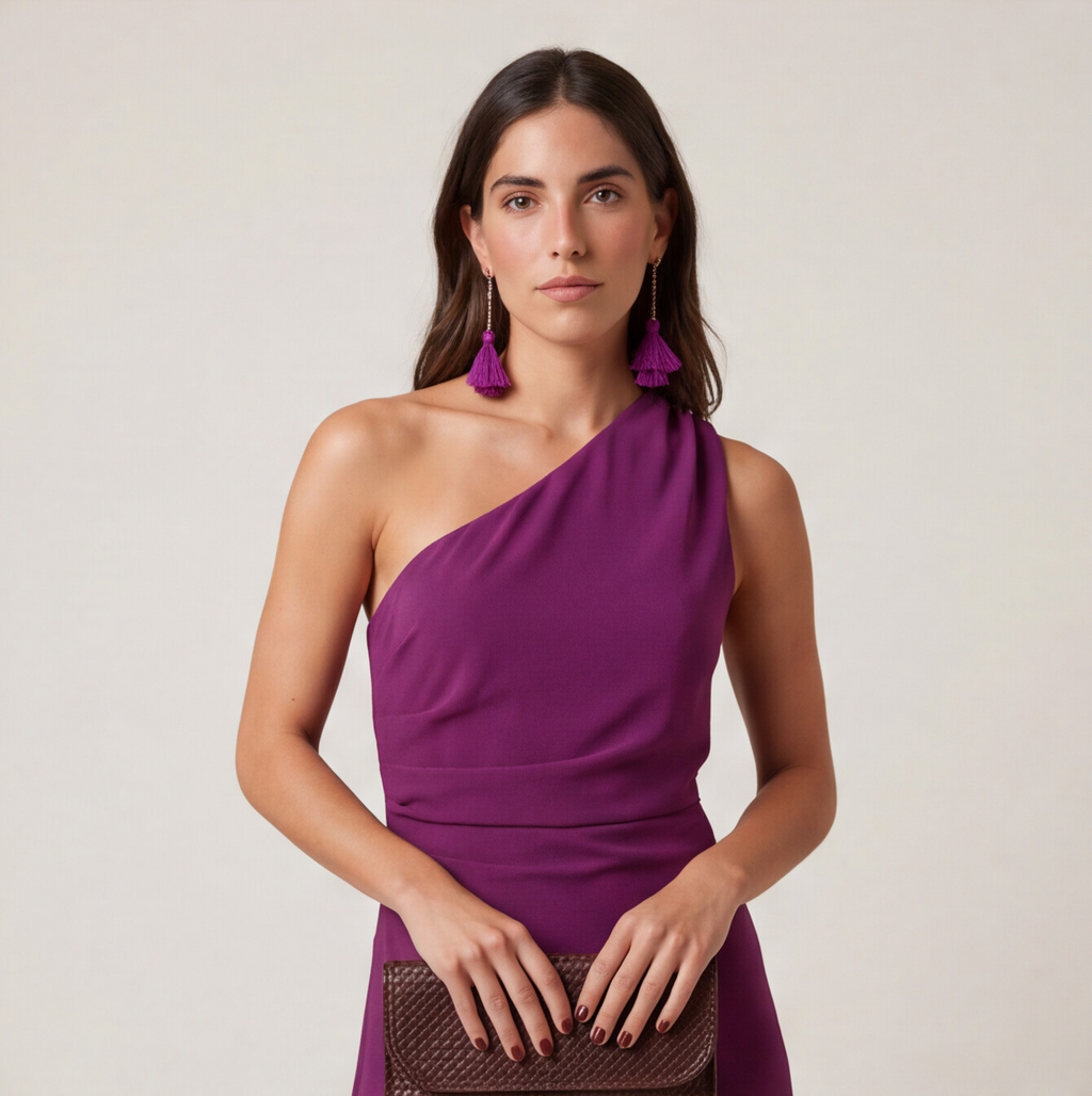 Vestido Asimétrico Volante Lateral - OSMARA Fashion - vista 3