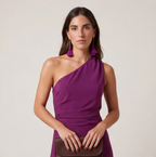 Vestido Asimétrico Volante Lateral - OSMARA Fashion - vista 3