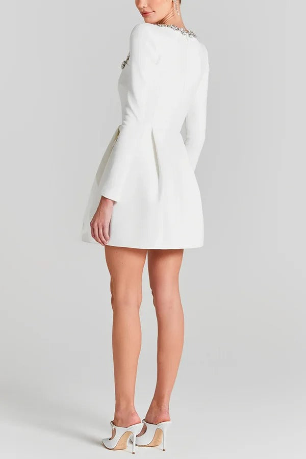 Vestido Corto de Terciopelo - OSMARA Fashion - vista 5
