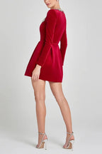 Vestido Corto de Terciopelo - OSMARA Fashion - vista 6